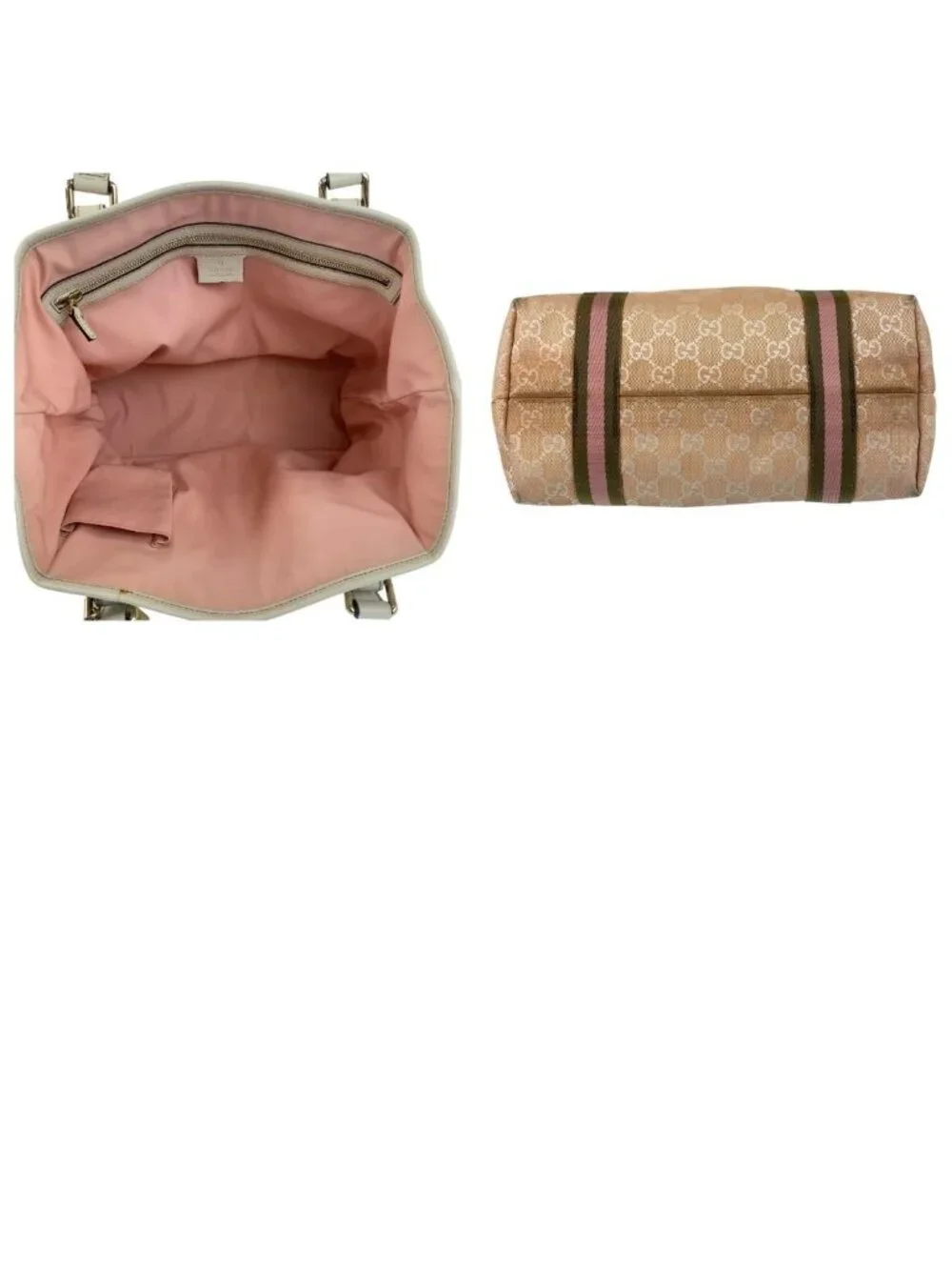 Gucci Sherry Line Pink Tote Bag